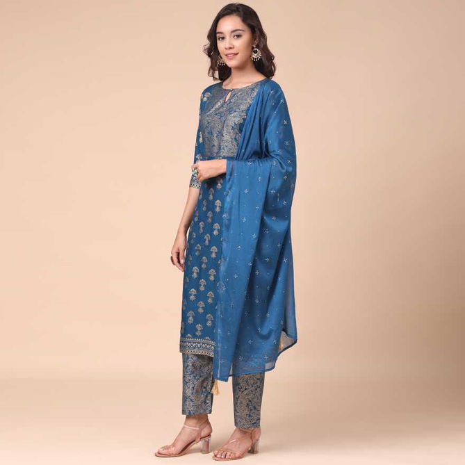 Kainat 17 New Designer Fancy Ethnic Wear Kurti With Pant And Dupatta Readymade Collection